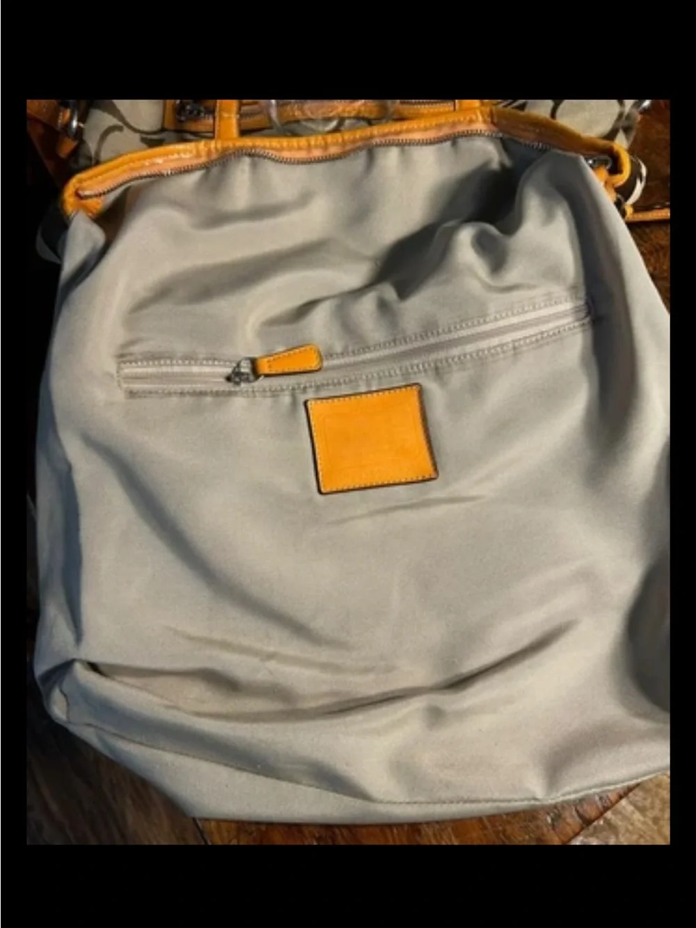 Coach Signature Stripe Foldover Tote Bag AUTHENTIC